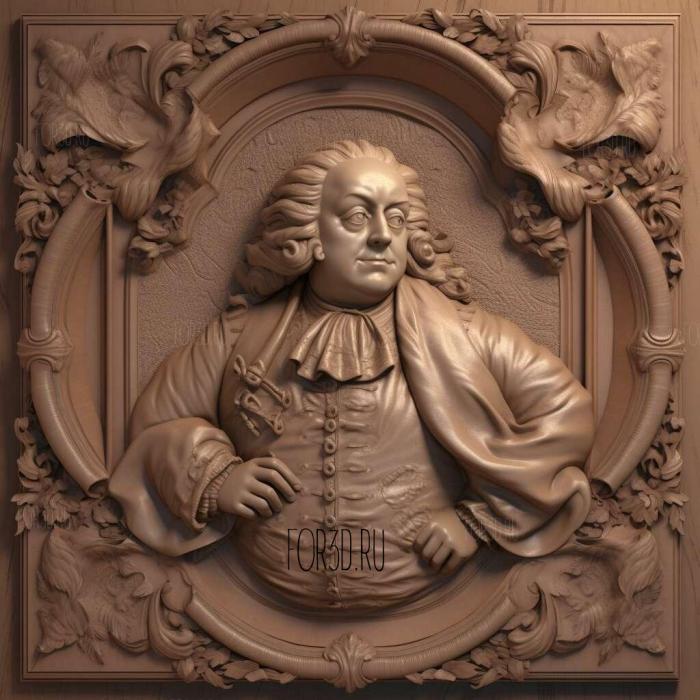 George Handel 1 stl model for CNC